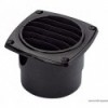 Presa d'aria nera diritta con collare 92 x 92 mm - N°1 - comptoirnautique.com