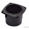 Straight black air intake with collar 126 x 126 mm - N°1 - comptoirnautique.com