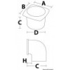 Presa d'aria bianca a 90° con collare 92 x 92 mm - N°2 - comptoirnautique.com