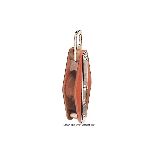 Puleggia singola Tufnol HYE EHO 8x30mm  - N°1 - comptoirnautique.com