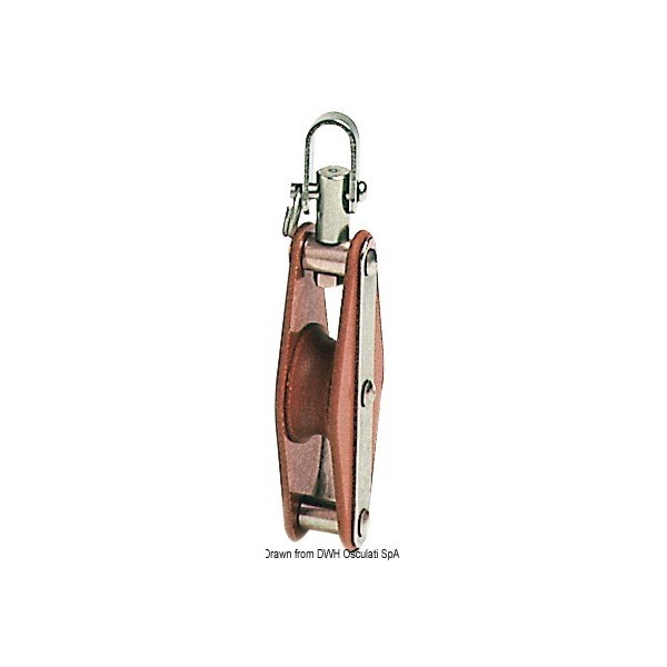 Puleggia singola Tufnol HYE EWH 14x50mm  - N°1 - comptoirnautique.com