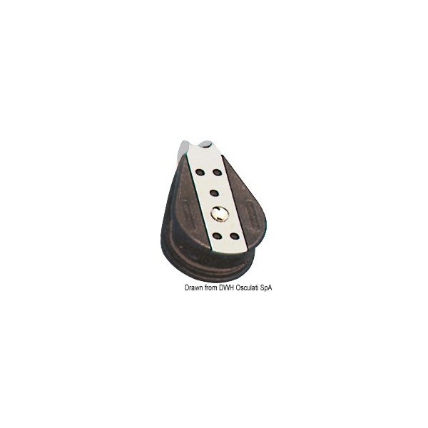 Puleggia singola fissa a sfere 8x28 mm - N°1 - comptoirnautique.com