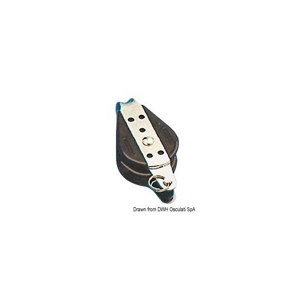 Puleggia a singolo cuscinetto a sfera fisso con ghiera 10x38 mm - N°1 - comptoirnautique.com