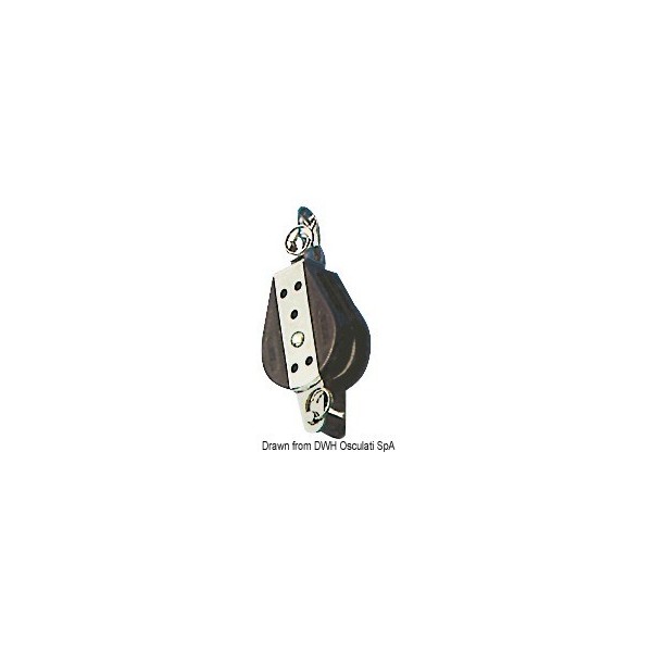 Puleggia ad anello con cuscinetto a sfera rotante singola 10x38 mm - N°1 - comptoirnautique.com