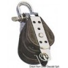 Double shackle ball-bearing pulley with ring 8x28mm - N°1 - comptoirnautique.com