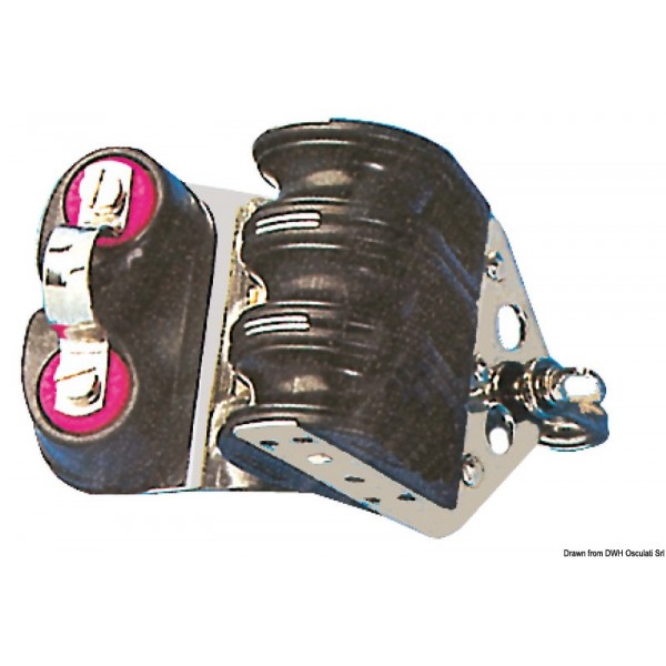 Puleggia a tre sfere con cuneo 8x28 - N°1 - comptoirnautique.com