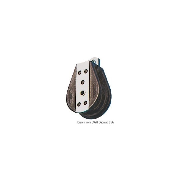 Puleggia a sfere piatte f. Ponte 8x28 - N°1 - comptoirnautique.com