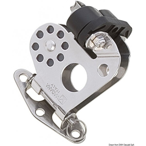 Swivel pulley with wedge 8x28 - N°1 - comptoirnautique.com