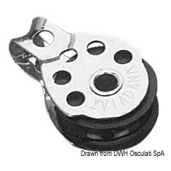 Mini puleggia singola 8x25