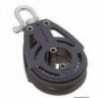 Single pulley, pivoting or lockable B