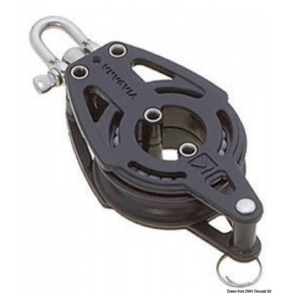 Polea simple pivotante o bloqueable con anillo B - N°1 - comptoirnautique.com