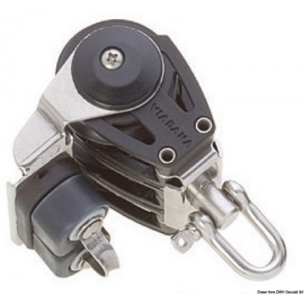 Triple pulley with A-clip - N°1 - comptoirnautique.com