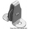 Small 4 mm stainless steel vertical nylon pulley - N°1 - comptoirnautique.com