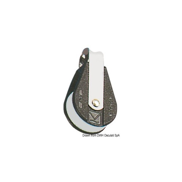 Attacco fisso a puleggia singola B - N°1 - comptoirnautique.com