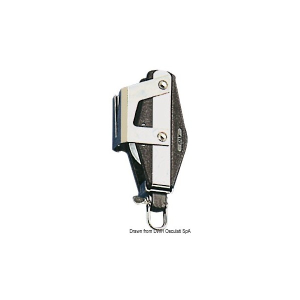 Puleggia doppia con morsetto A - N°1 - comptoirnautique.com