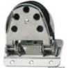 Puleggia di rinvio inclinabile in acciaio inox da 10/12 mm