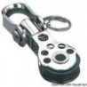 Mini puleggia singola in acciaio inox girevole con girella 17x5