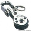 Mini puleggia singola in acciaio inox girevole con girella 17x5 - N°1 - comptoirnautique.com
