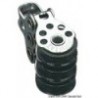 Mini puleggia tripla 17x5 in acciaio inox