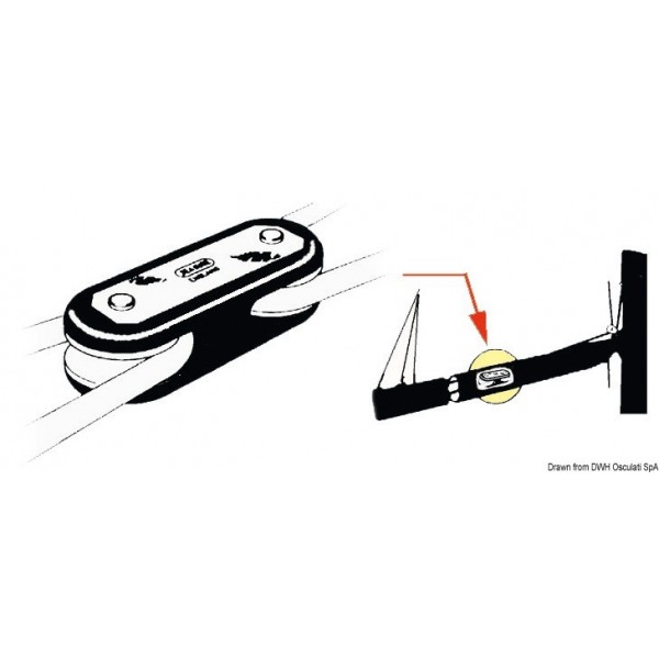 Polia da lança com rolamento de esferas de 10 mm - N°1 - comptoirnautique.com