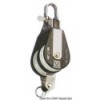 Plastinox double pulley with shackle and ring 8x34 - N°1 - comptoirnautique.com