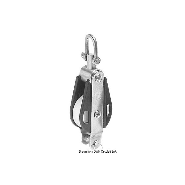 Puleggia singola offshore r.20mm  - N°1 - comptoirnautique.com
