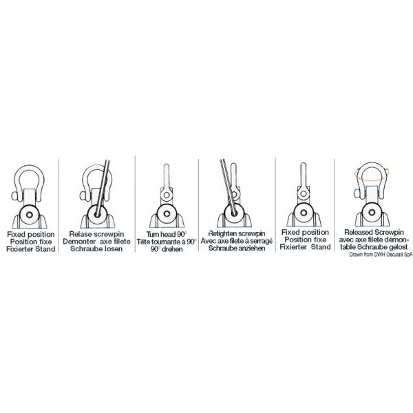 Puleggia doppia offshore Versione A 16 mm - N°2 - comptoirnautique.com