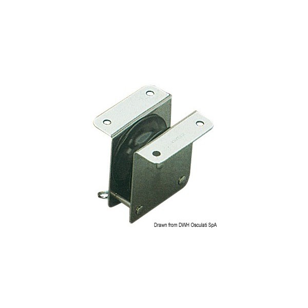 Puleggia singola in acciaio inox 55x12 - N°1 - comptoirnautique.com
