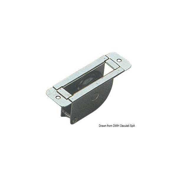 Puleggia singola in acciaio inox 38x8 - N°1 - comptoirnautique.com