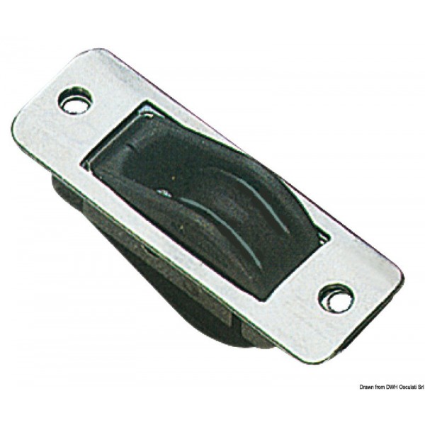 Puleggia singola in acciaio inox 28x4 - N°1 - comptoirnautique.com