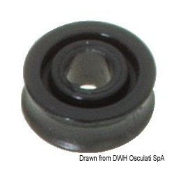 Delrin-Rolle 17 mm mit 5 mm...