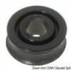 Puleggia in Delrin da 17 mm con estremità da Ø 5 mm, nera - N°1 - comptoirnautique.com