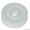 Polea Delrin 28 mm con extremos Ø 10 mm, blanca - N°1 - comptoirnautique.com