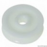 Puleggia in Delrin 56 mm con estremità Ø 12 mm bianco