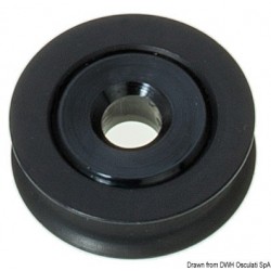 28 mm aluminium pulley with...