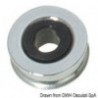 Puleggia in acciaio inox da 16 mm con estremità da 5/2,5 mm
