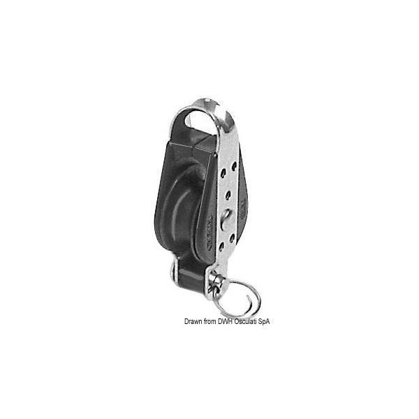 Puleggia singola con anello AISI316 22x6 - N°1 - comptoirnautique.com
