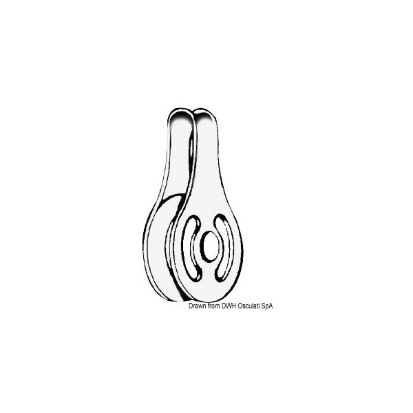 Puleggia singola SeaSure 25x6 - N°1 - comptoirnautique.com