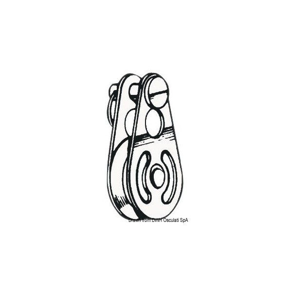 SeaSure bil.25x6 puleggia singola - N°1 - comptoirnautique.com