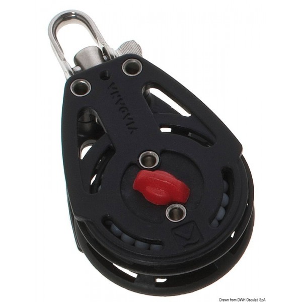 Single pulley, straight rotation - N°1 - comptoirnautique.com