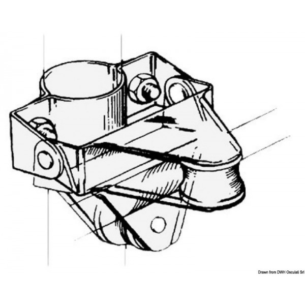 Puleggia a parete Sea Sure 12 mm - N°1 - comptoirnautique.com