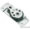 Flat stainless steel single pulley 25x6 - N°1 - comptoirnautique.com