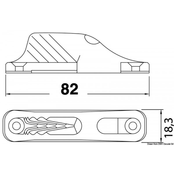 CLAMCLEATS Abrazadera CL 203 - N°2 - comptoirnautique.com