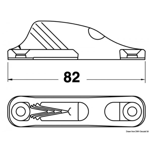 Dispositivo di serraggio CLAMCLEATS CL 211 MK1AN - N°2 - comptoirnautique.com