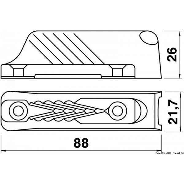 CLAMCLEATS CL 231 abrazadera - N°2 - comptoirnautique.com