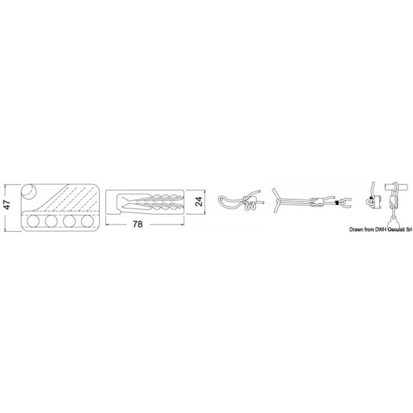 CLAMCLEATS CL 234 morsetto - N°2 - comptoirnautique.com