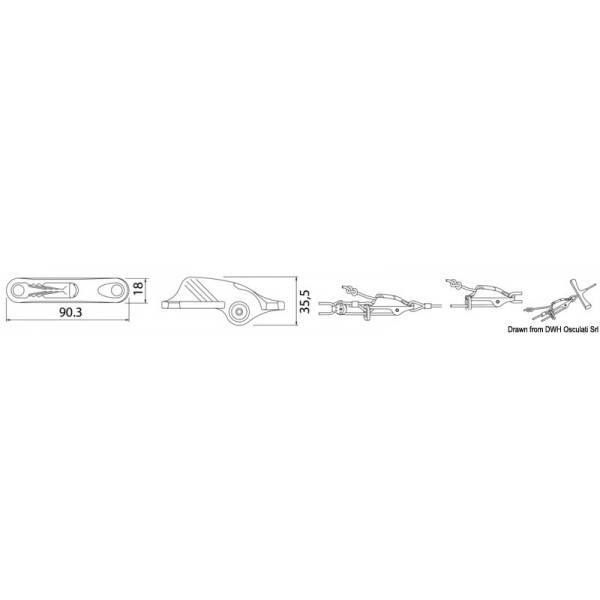 CLAMCLEATS Abrazadera CL 253 - N°2 - comptoirnautique.com