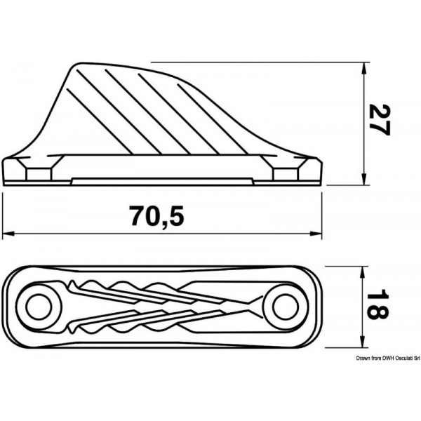 CLAMCLEATS Abrazadera CL 254 - N°2 - comptoirnautique.com