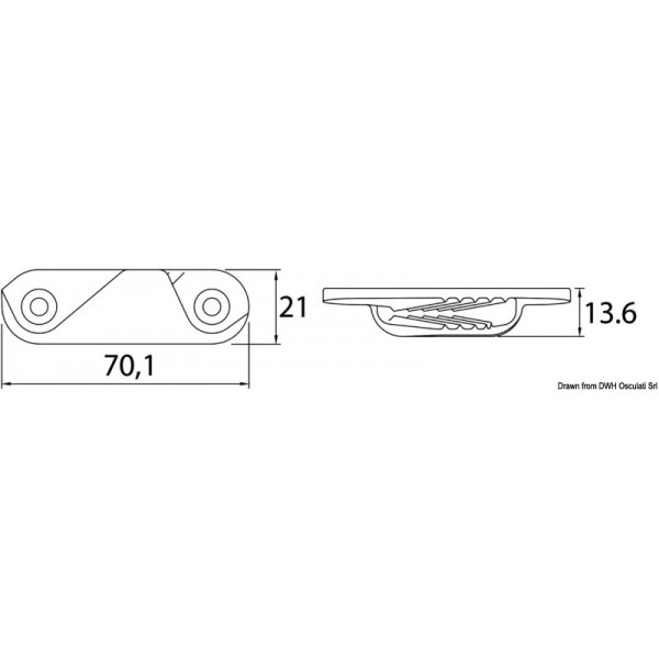 CLAMCLEATS Abrazadera CL 258 - N°2 - comptoirnautique.com