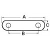 AISI316 chuck 82 x 66 x 18 mm - N°2 - comptoirnautique.com